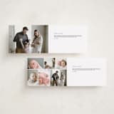 "Linen frame" - Birth Announcements in Powder by Lea Delaveris - Interior Options