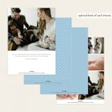 "Meet Charley" - Birth Announcements in Sky Blue by Hooray Creative - Back of Card Options