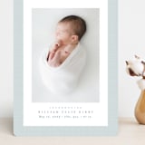 "Linen frame" - Birth Announcements in Powder by Lea Delaveris - Front
