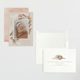 "Boho Bouquet" - Birth Announcements in Rose by Joanna Griffin - Assembled