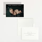 "Typeset" - Birth Announcements in Cotton by Megan Davis - Assembled