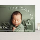 "Take Shape" - Birth Announcements in Snow by Lauren Chism - Front