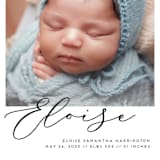 "First-Name Basis" - Birth Announcements in Onyx by Genna Blackburn - Detail