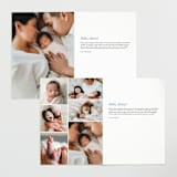 "Painted Plaid" - Birth Announcements in Denim by Erica Krystek - Interior Options