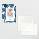 "Painted Plaid" - Birth Announcements in Denim by Erica Krystek - Assembled