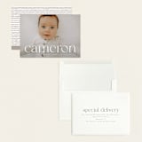 "Classy Name" - Birth Announcements in Cloud by Ekko Studio - Assembled