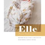 "Magazine Block" - Birth Announcements in Marigold by Maria Hilas-Louie - Detail