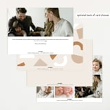 "Siblings" - Birth Announcements in Bamboo by Corinne Malesic - Back of Card Options