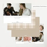 "Contemporary Classic" - Birth Announcements in Jasmine by Erin Deegan - Back of Card Options