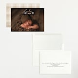 "Contemporary Classic" - Birth Announcements in Jasmine by Erin Deegan - Assembled