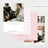 "Sweetest Scallop" - Birth Announcements in Petal by Emily Betts - Back of Card Options
