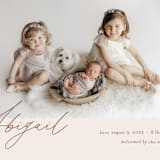 "Dainty" - Birth Announcements in Flower by Pixel and Hank - Detail