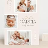 "Meet our baby" - Birth Announcements in Blush by Elan Studio - Front