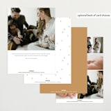 "simple in serif" - Birth Announcements in Snow by Bramble Studio - Back of Card Options