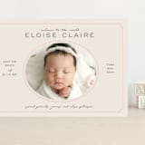 "Prim" - Birth Announcements in Petal by Melissa Egan of Pistols - Front