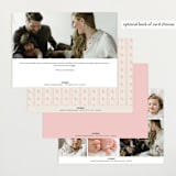 "Prim" - Birth Announcements in Petal by Melissa Egan of Pistols - Back of Card Options