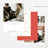 "Constellation" - Birth Announcements in Strawberry by Megan Davis - Back of Card Options