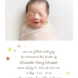 "Constellation" - Birth Announcements in Strawberry by Megan Davis - Detail