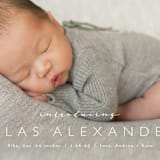 "Baby Bliss" - Birth Announcements in Cloud by Carolyn MacLaren - Detail