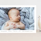 "Basic" - Birth Announcements in Onyx by Lauren Chism - Front