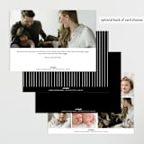 "Basic" - Birth Announcements in Onyx by Lauren Chism - Back of Card Options