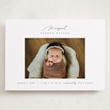 "Simply Lovely" - Birth Announcements in Pearl by Pixel and Hank - Front