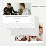 "Bold Overlay" - Birth Announcements in Cloud by Wonderment Paper Co. - Back of Card Options