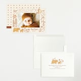 "Baby Bear" - Birth Announcements in Cream by Morgan Ramberg - Assembled