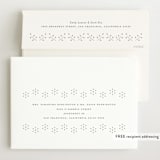 "Eyelet" - Birth Announcements in Taupe by Lauren Chism - FREE Recipient Addressing