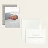 "Typographic Mix" - Birth Announcements in Snow by Michelle Taylor - Assembled