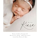 "Corner Hello" - Birth Announcements in Midnight by Jackie Crawford - Detail