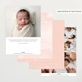 "our rainbow" - Birth Announcements in Rose by Angela Garrick - Back of Card Options