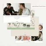 "Hundred Acre Wood" - Birth Announcements in Natural by Heather Schertzer - Back of Card Options