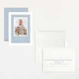"Mickey fabric frame" - Birth Announcements in Chambray by Lea Delaveris - Assembled