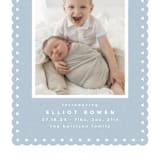 "Mickey fabric frame" - Birth Announcements in Chambray by Lea Delaveris - Detail