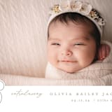 "Disney's Minnie's bow" - Birth Announcements in Peony by Creo Study - Detail