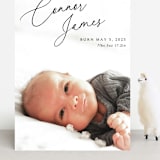 "On The Horizon" - Birth Announcements in Obsidian by Kaydi Bishop - Front