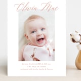 "Sweet Script" - Birth Announcements in Sweet Pea by Jennifer Postorino - Front