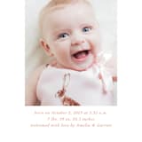 "Sweet Script" - Birth Announcements in Sweet Pea by Jennifer Postorino - Detail