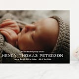 "refined" - Birth Announcements in Powder by Melissa Egan of Pistols - Front