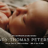 "refined" - Birth Announcements in Powder by Melissa Egan of Pistols - Detail