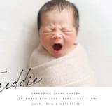 "Nickname" - Birth Announcements in Dove by Paula Pecevich - Detail