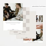 "Complete" - Birth Announcements in Linen by Kasia Labocki - Back of Card Options