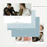 "Beach Linen" - Birth Announcements in Cloud by Kelly Schmidt - Back of Card Options