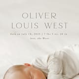 "Our Hearts" - Birth Announcements in Fog by Julia Hall - Detail