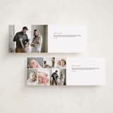 "bows and stripes" - Birth Announcements in Lagoon by Lori Wemple - Interior Options