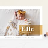"Magazine Block" - Birth Announcements in Marigold by Maria Hilas-Louie - Front