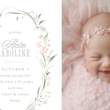 "Dottie" - Birth Announcements in Sweet Pea by Erin L. Wilson - Detail