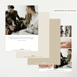 "Modern Meet" - Birth Announcements in Linen by Erica Krystek - Back of Card Options