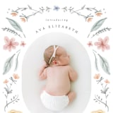 "Le Jardin" - Birth Announcements in Meadow by Emily Sabol Goss - Detail